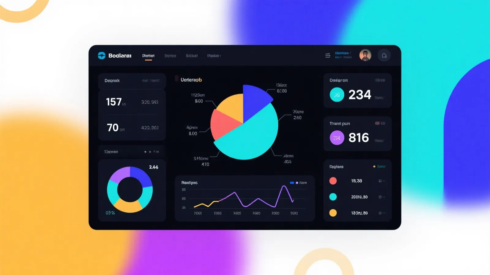 数据看板示意图