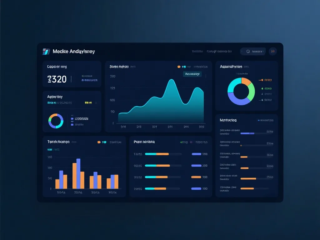 数据分析面板展示